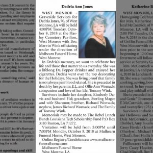 Obituary for Dedria Ann Jones